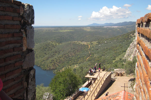 Uitzicht vanaf het Castillo de Monfragüe